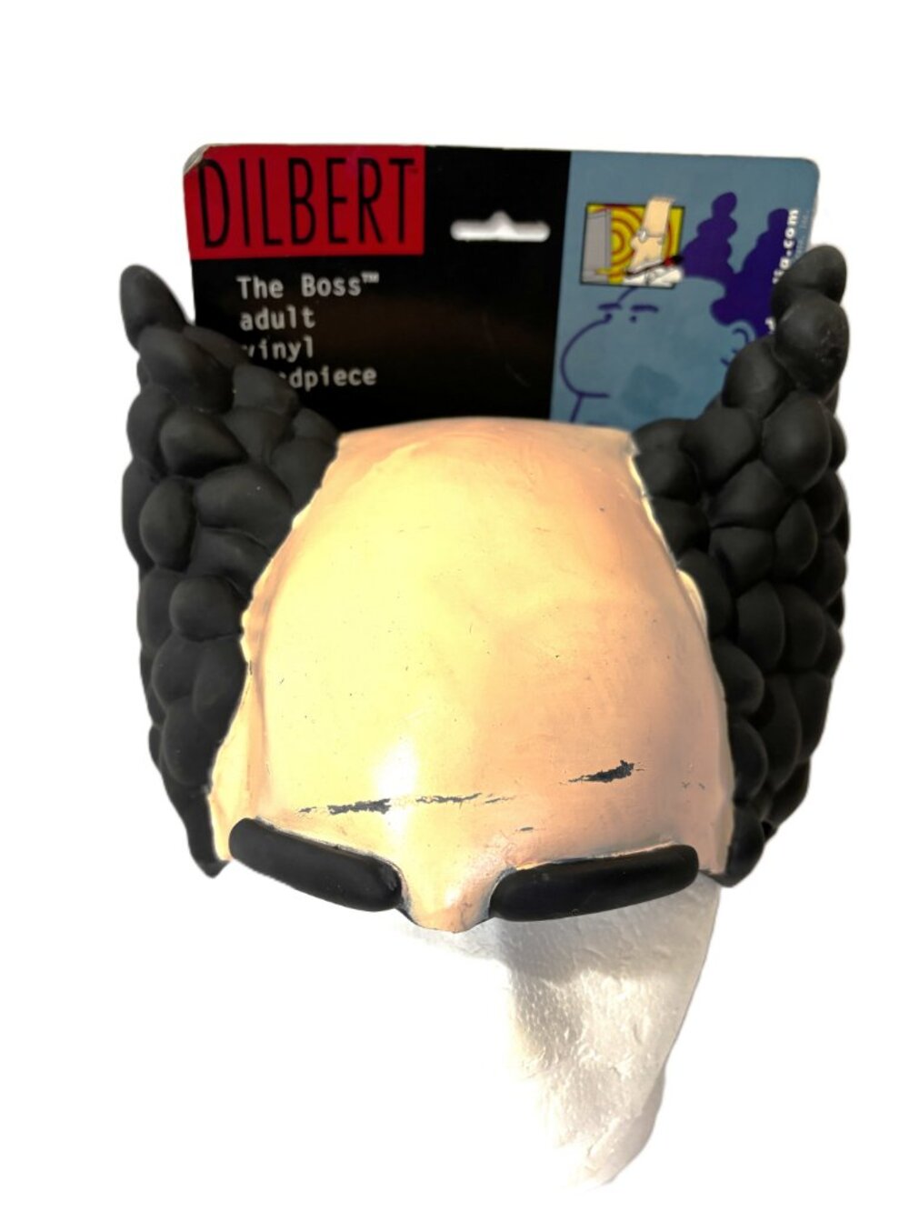 Vtg Dilbert The Boss Character Head Piece Hat Latex Vintage NOS NWT